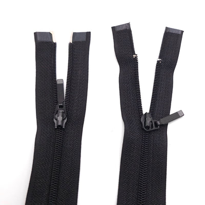 Open-End Zipper | Nylon Coil | 2 Ways  | 29" - 74 cm | Black