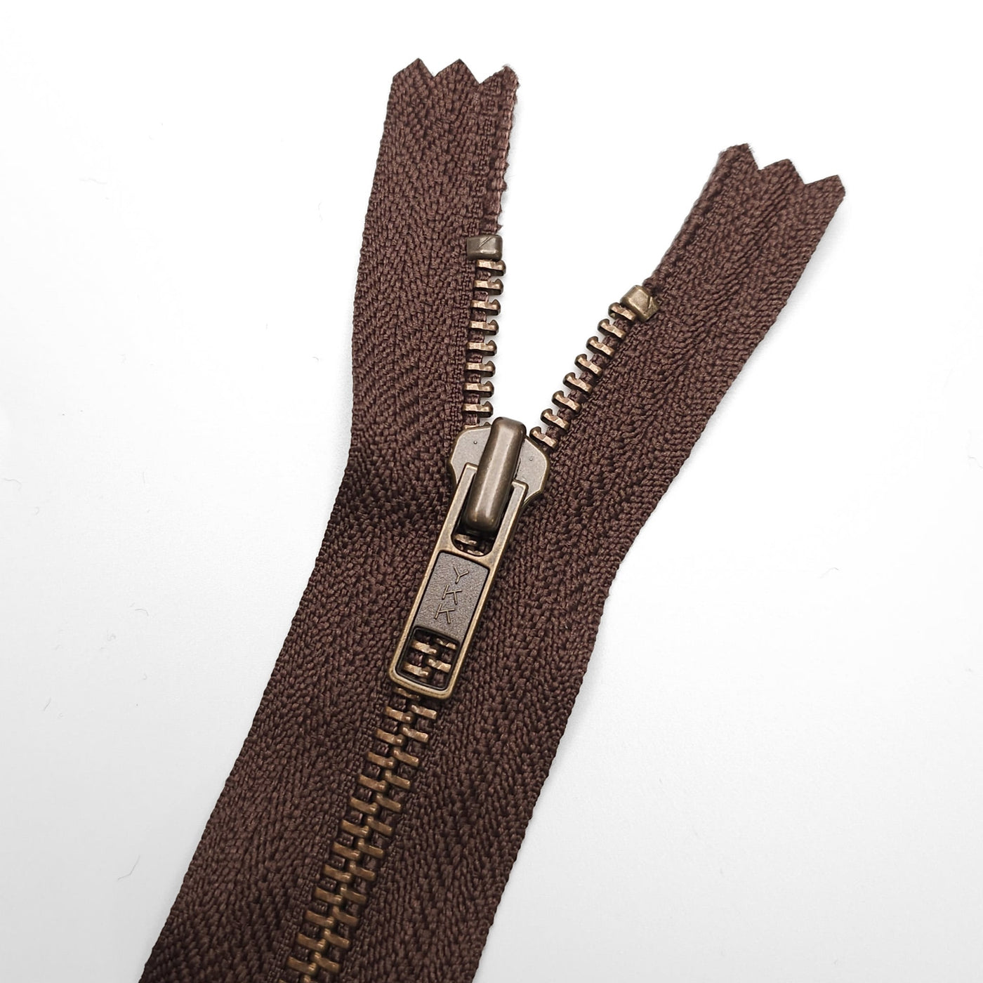 YKK | Closed End Zipper | Metal | Brown | #5 | 6'' - 15 cm