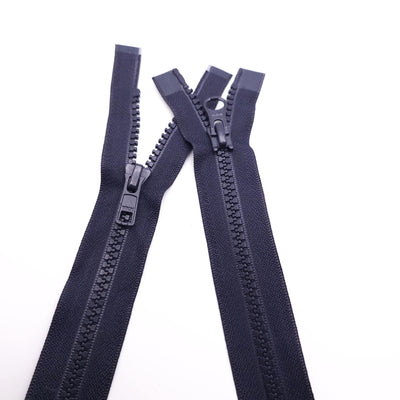 Open-End Zipper | Plastic | 2 Ways  | 28" - 71 cm | Navy