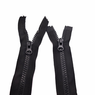 Open-End Zipper | Plastic | 2 Ways  | 28" - 71 cm | Black