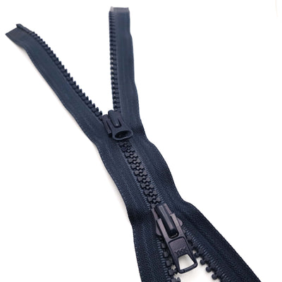 Open-End Zipper | Plastic | 2 Ways  | 26" - 66 cm | Blue