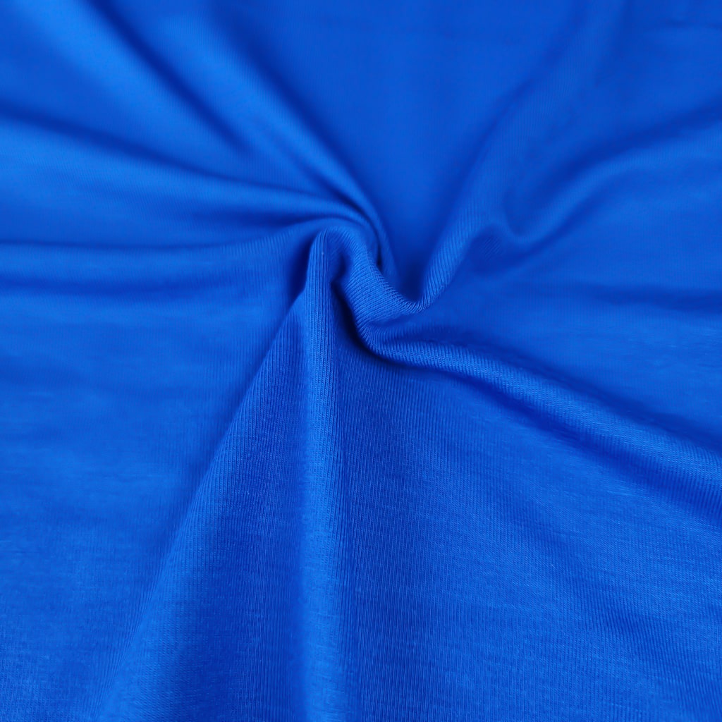 Sapphire Blue Bamboo Jersey Fabric