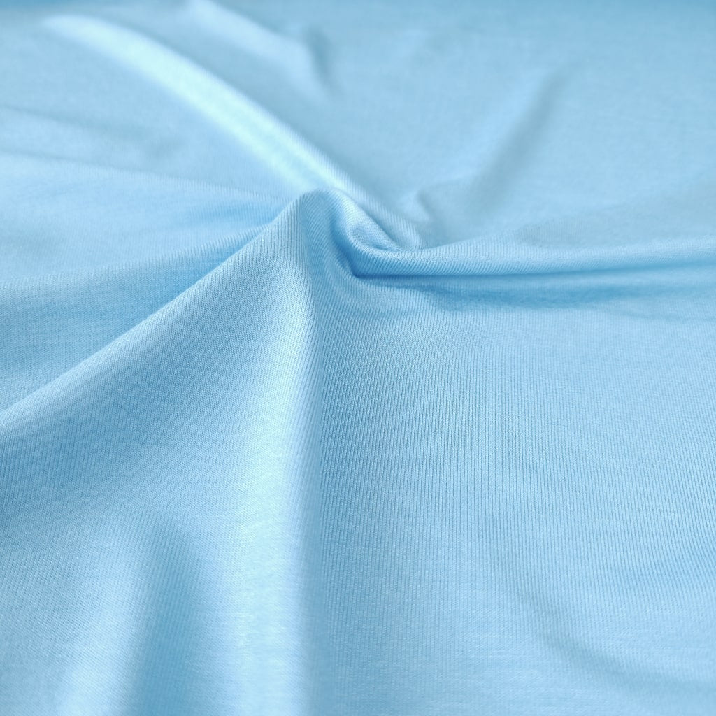 Sky Blue Bamboo Jersey Fabric
