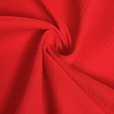 Bengaline Fabric | Textured Bright Red