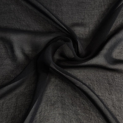 Chiffon Fabric Black