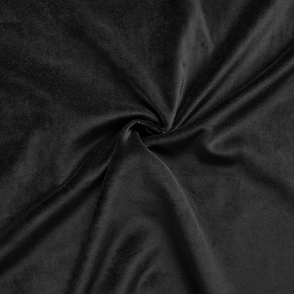 Cotton Velour Fabric Black