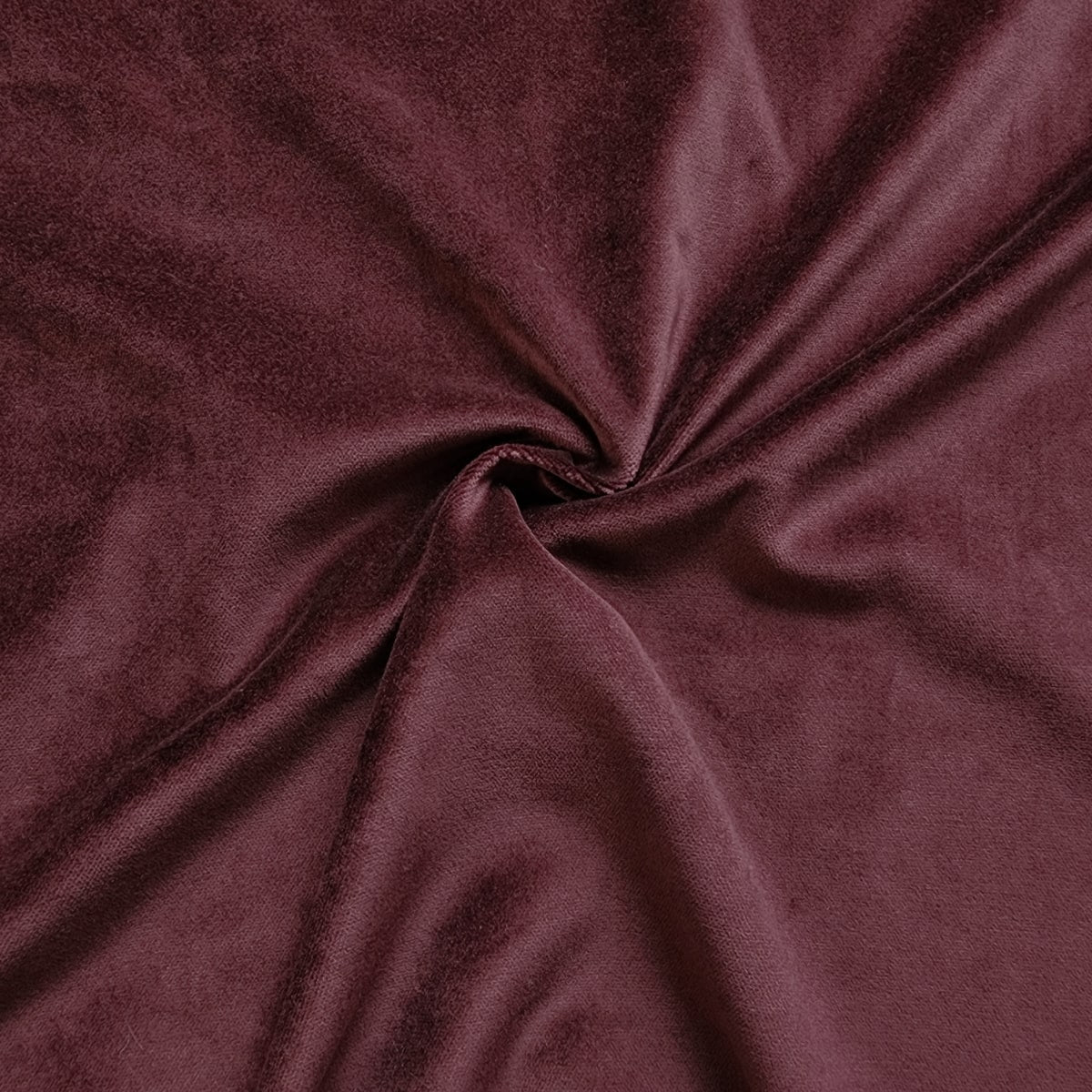 Cotton Velour Fabric Red Porto 