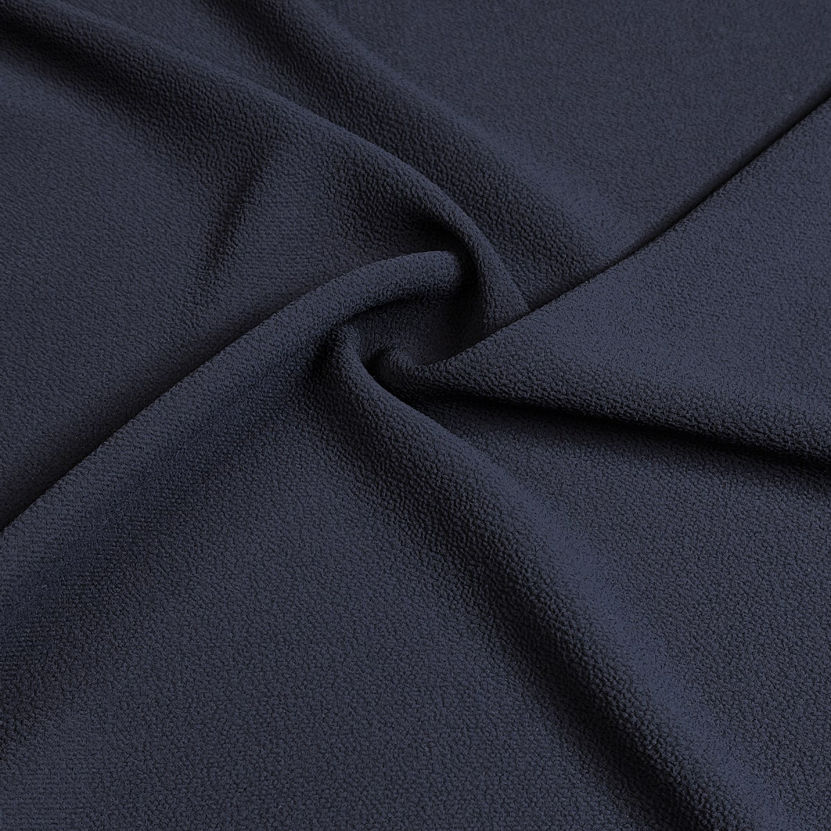Navy Crepe Fabric