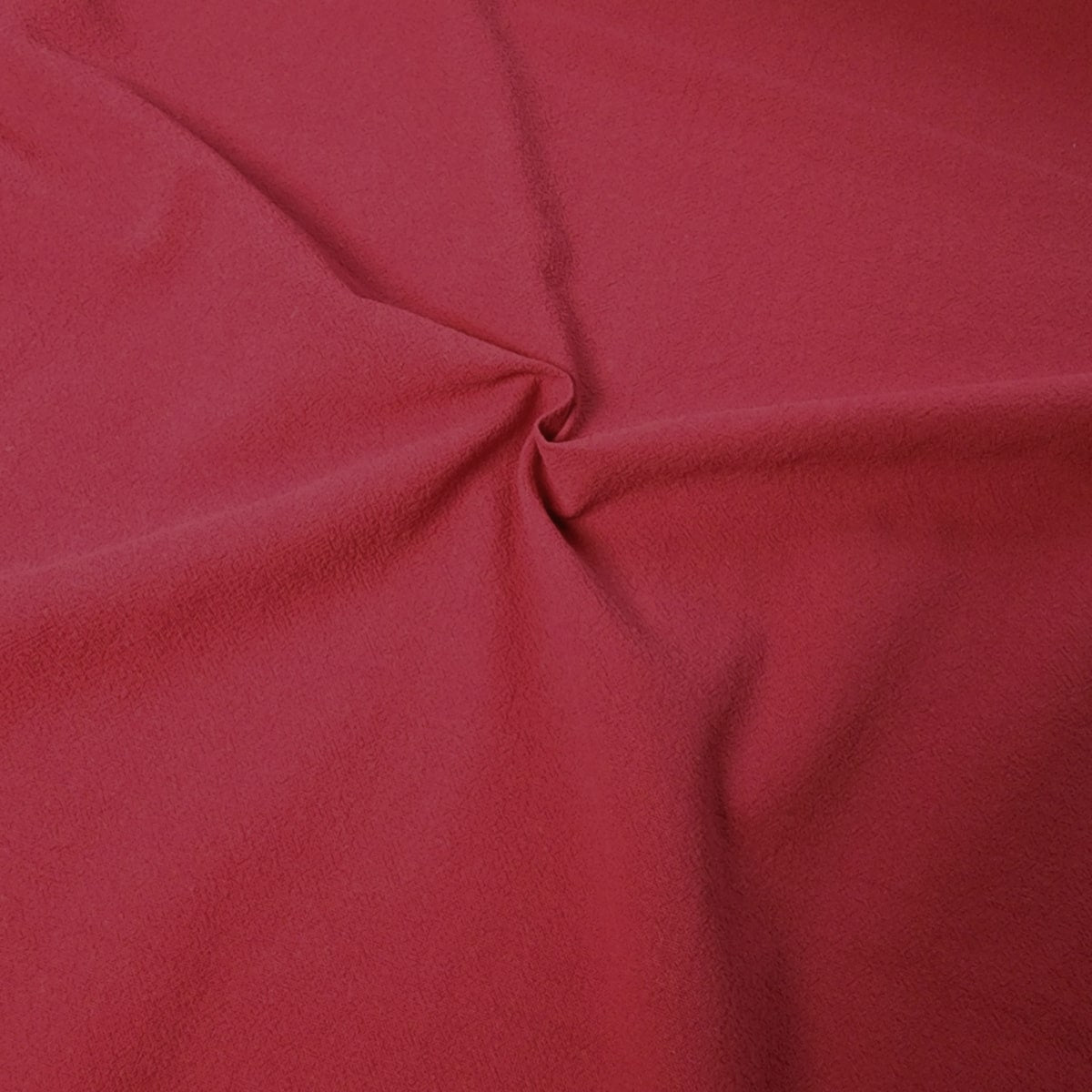 Crumple Cotton Fabric Red