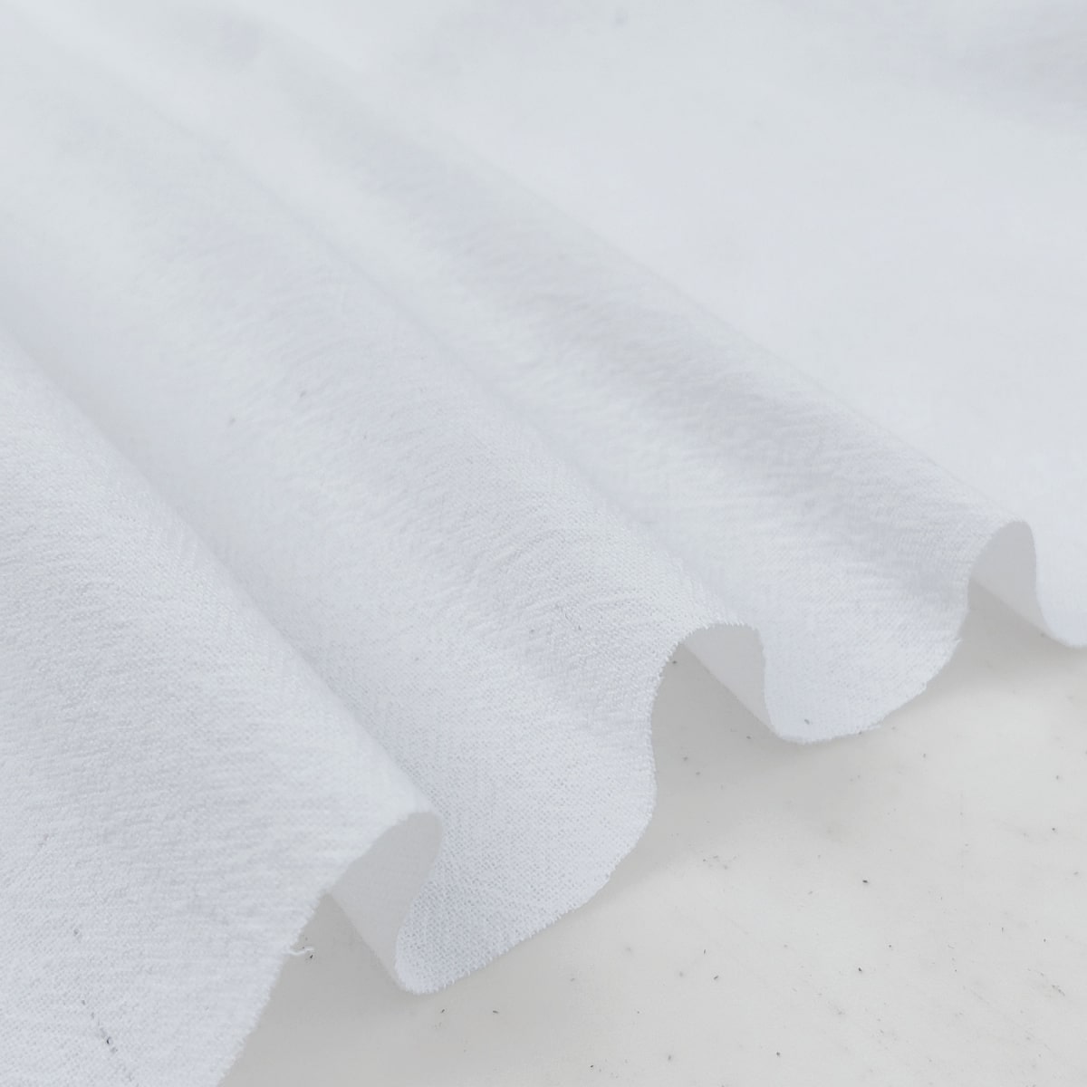 Crumple Cotton Fabric White