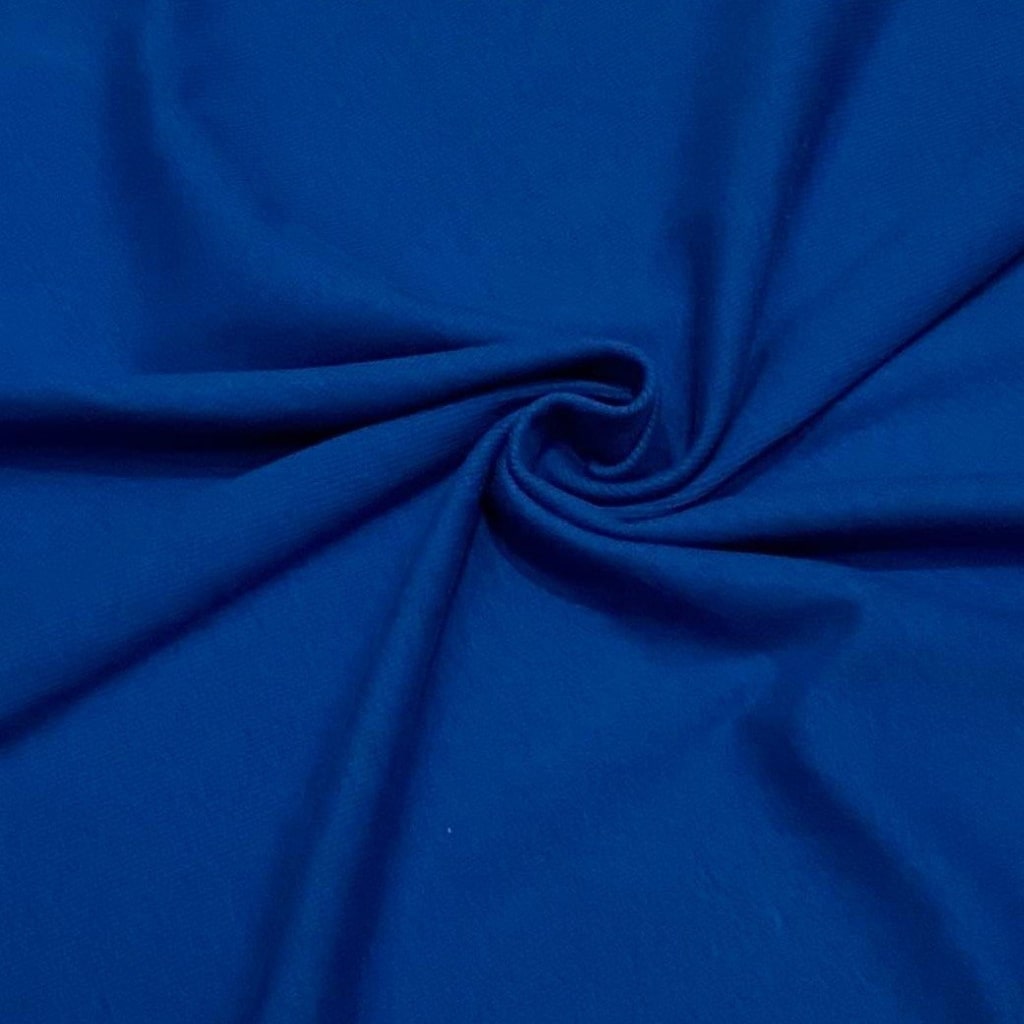 Fine Ribbing Fabric - Royal Blue - 2 X 2