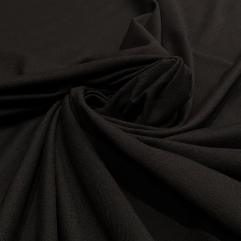 Cotton French Terry Fabric - Black
