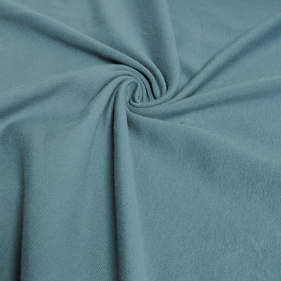 Cotton French Terry Fabric - Steel Blue