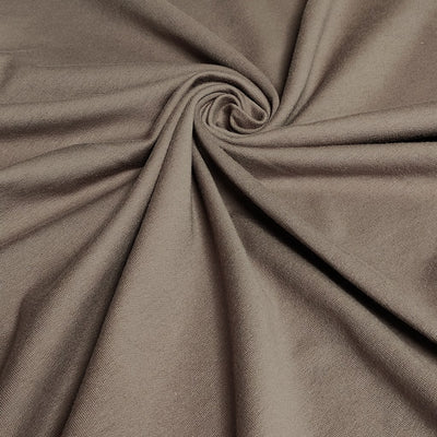 Cotton French Terry Fabric - Beige - Taupe