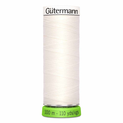 Gütermann | Sew-all rPet Thread (100% Recycled) | 100m | #111 | White
