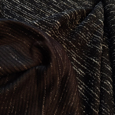 Heathered Knit Fabric - Black