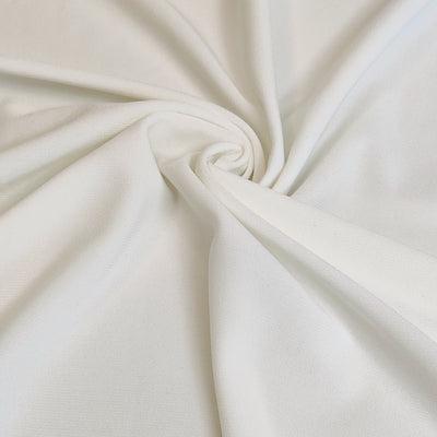 ITY Polyester Jersey Fabric - White
