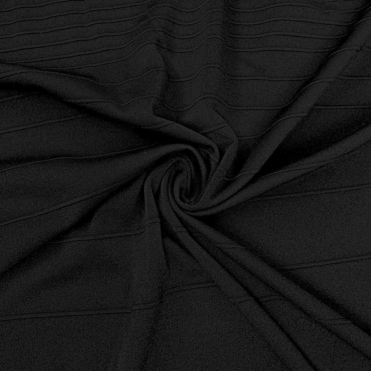 Textured Jersey Fabric - Black