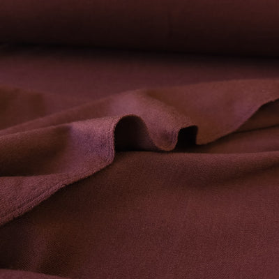 Merino Jersey Knit Fabric - Burgundy