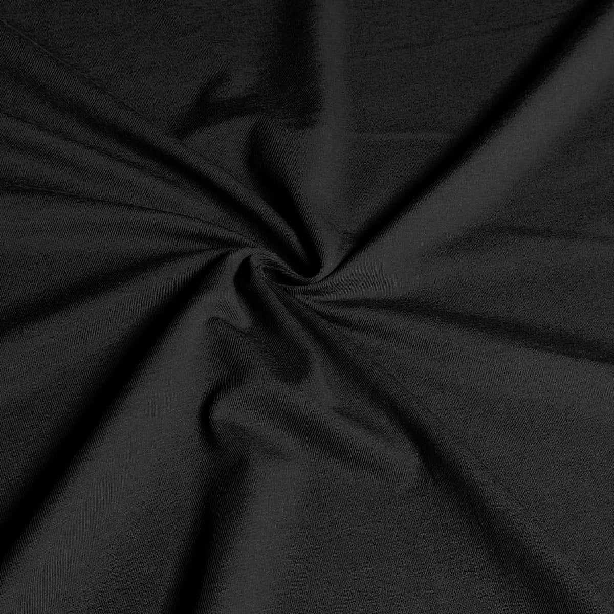 Black Organic Cotton Jersey Fabric