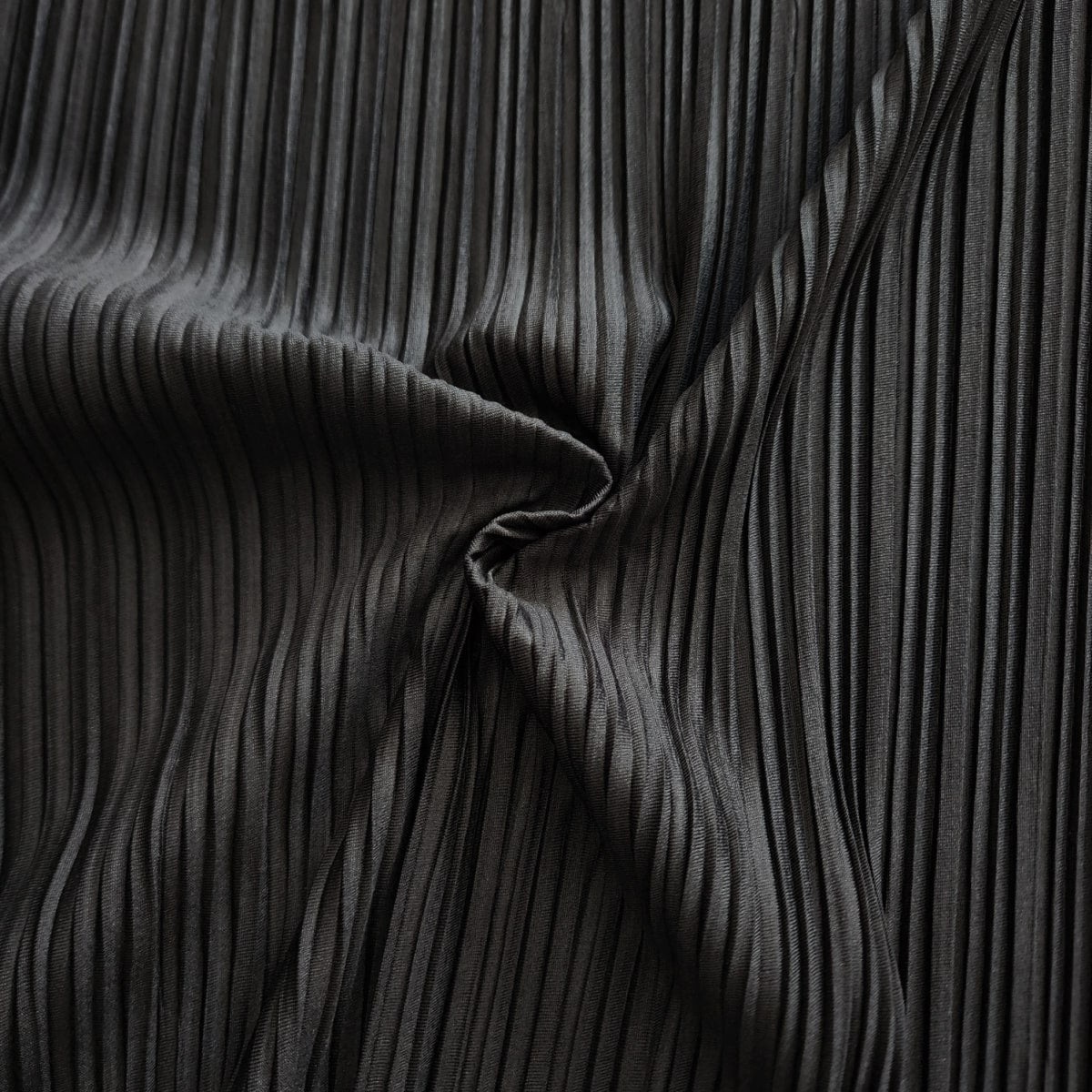 Black Plissé Fabric