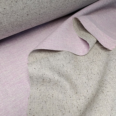 Reversible Wool Fabric | Lilac and Gray