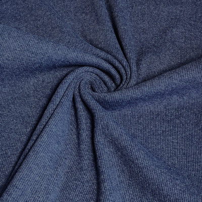 Tubular Ribbing Fabric - 2X2 - denim blue
