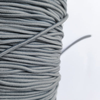 Round Elastic Cord 1/8" - Gray and Blue