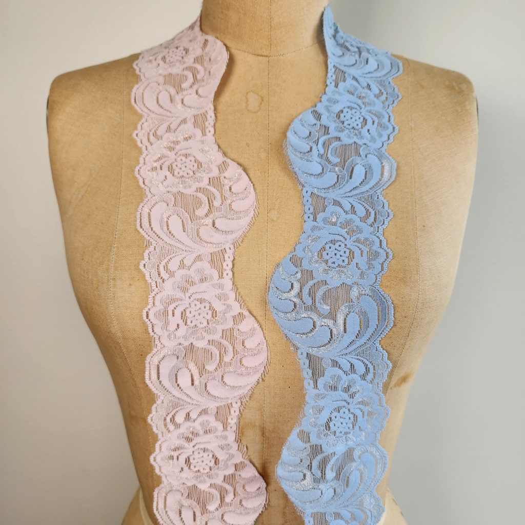 Stretch Lace Ribbon Trim Fabric | Les Tissées