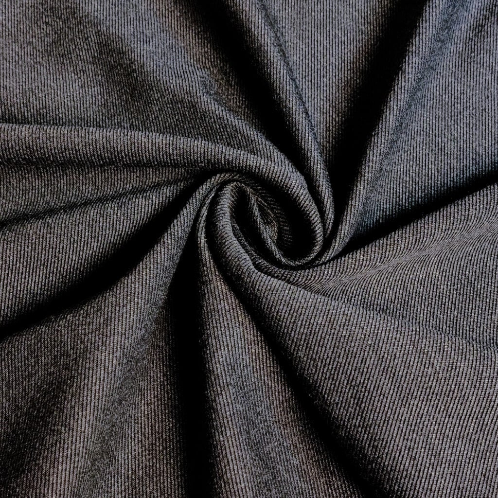 Stretch Twill - Nylon and Viscose Blend Charcoal