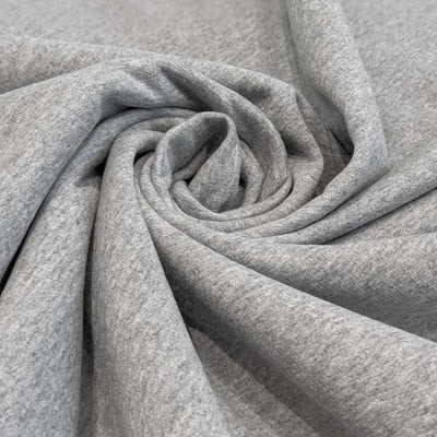 Sweatshirt Fleece Fabric - Hathered Gray