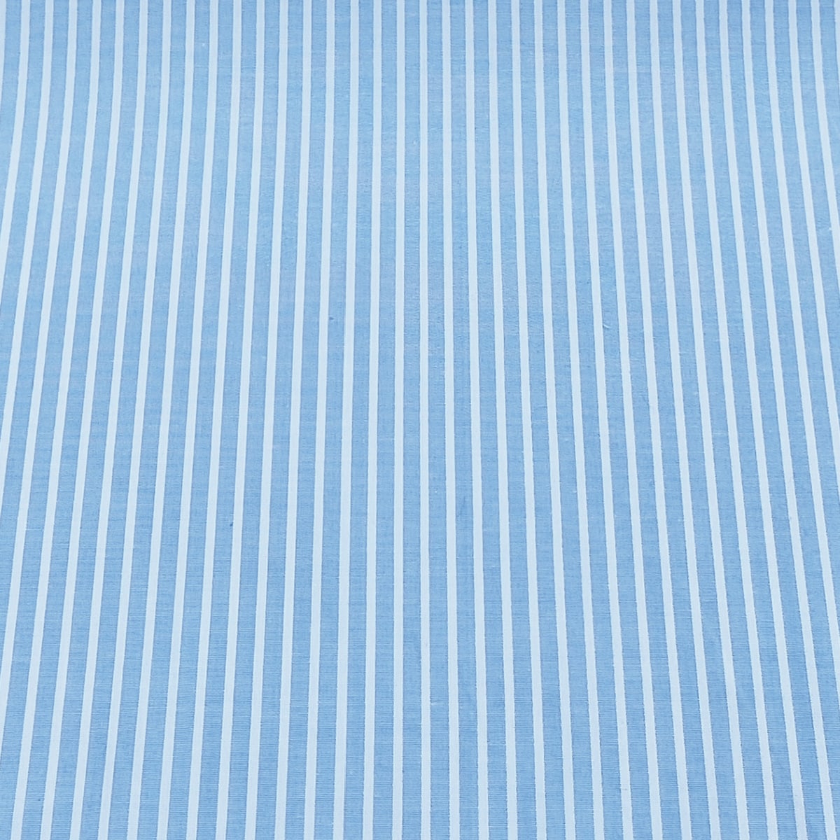 Yarn Dyed Cotton | Baby Blue & White Stripes