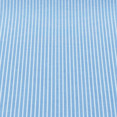 Yarn Dyed Cotton | Baby Blue & White Stripes