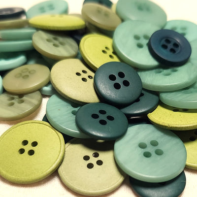 Assorted buttons green