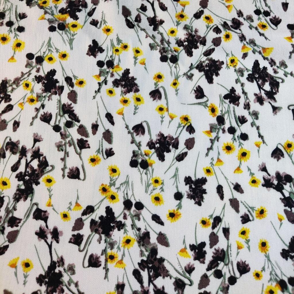 Bengaline  Fabric- Flowers Sunflowers